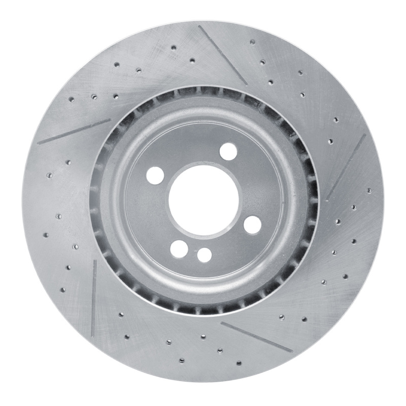 Mini Cooper Clubman Brake Rotor (1) - Front - R1 Concepts - Drilled and Slotted - `09-`14